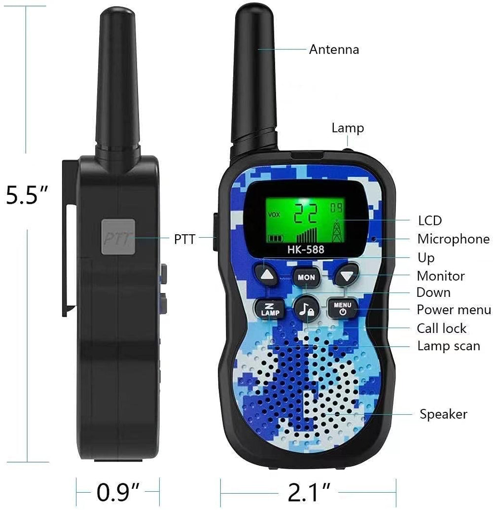 TAL ENNT compact, lightweight walkie talkie for portable adventures