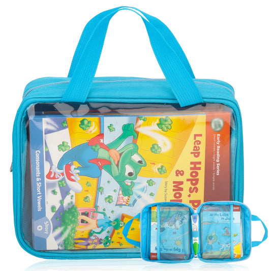 Taladad carrying case for LeapReader blue, roomy interior for devices and cables