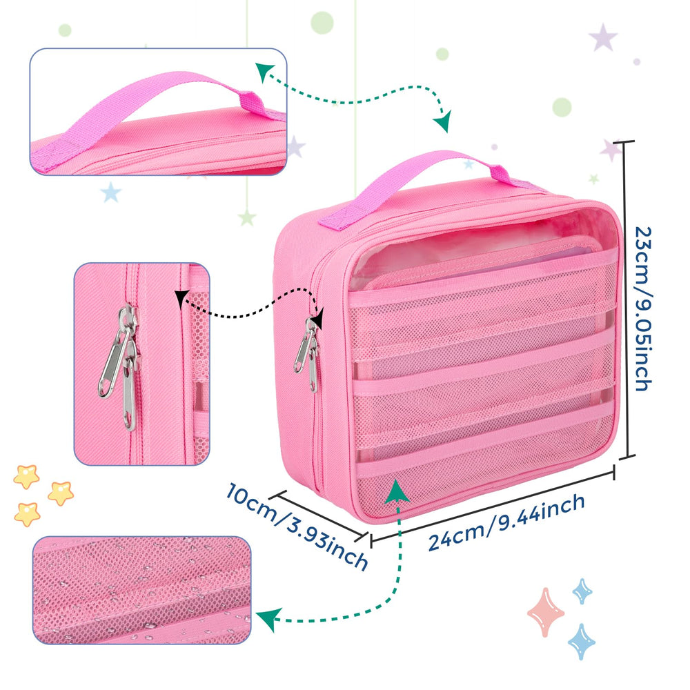 Taladad pink carrying case supports storytime on the go with Little Tikes items