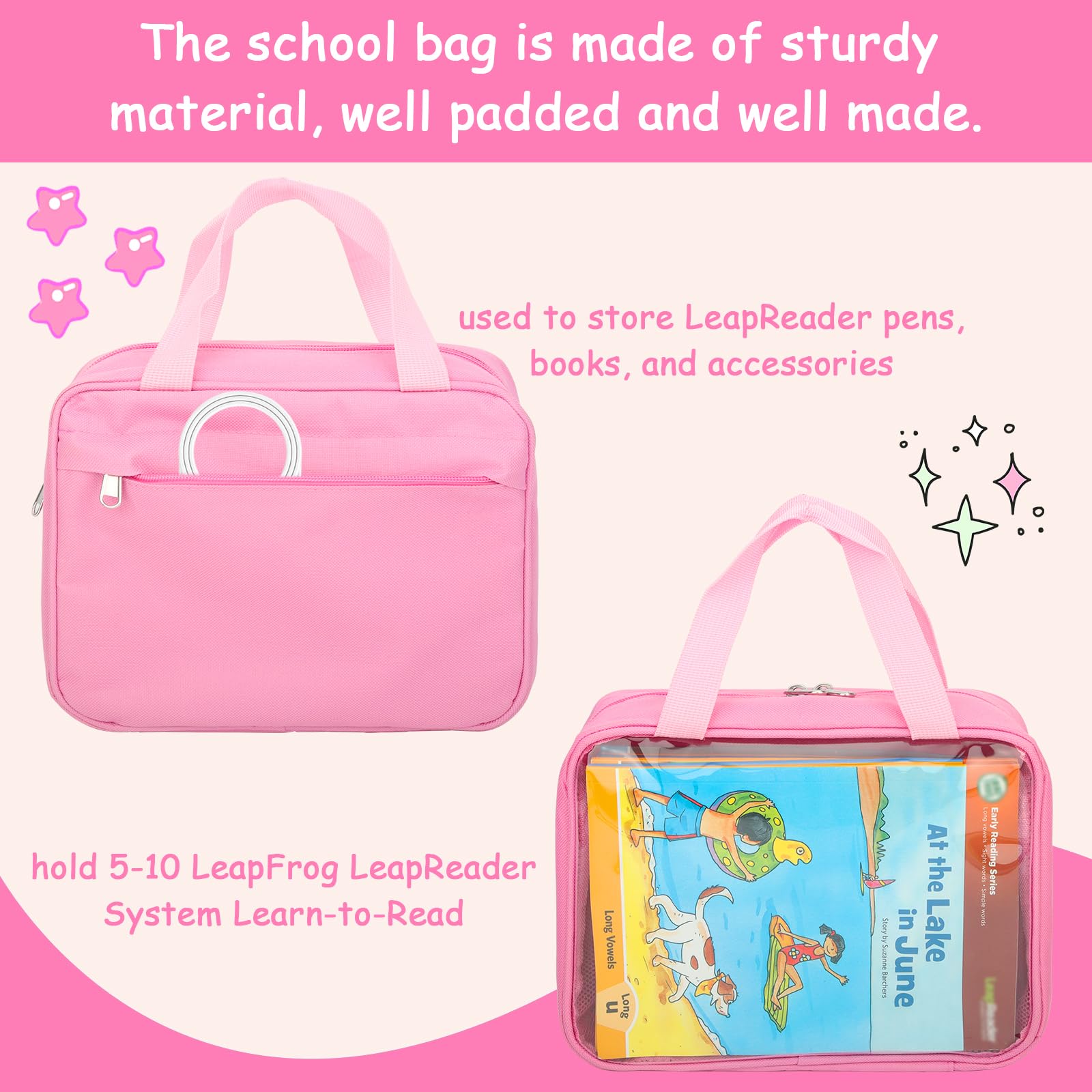 Taladad LeapReader case inner mesh pocket stores small accessories