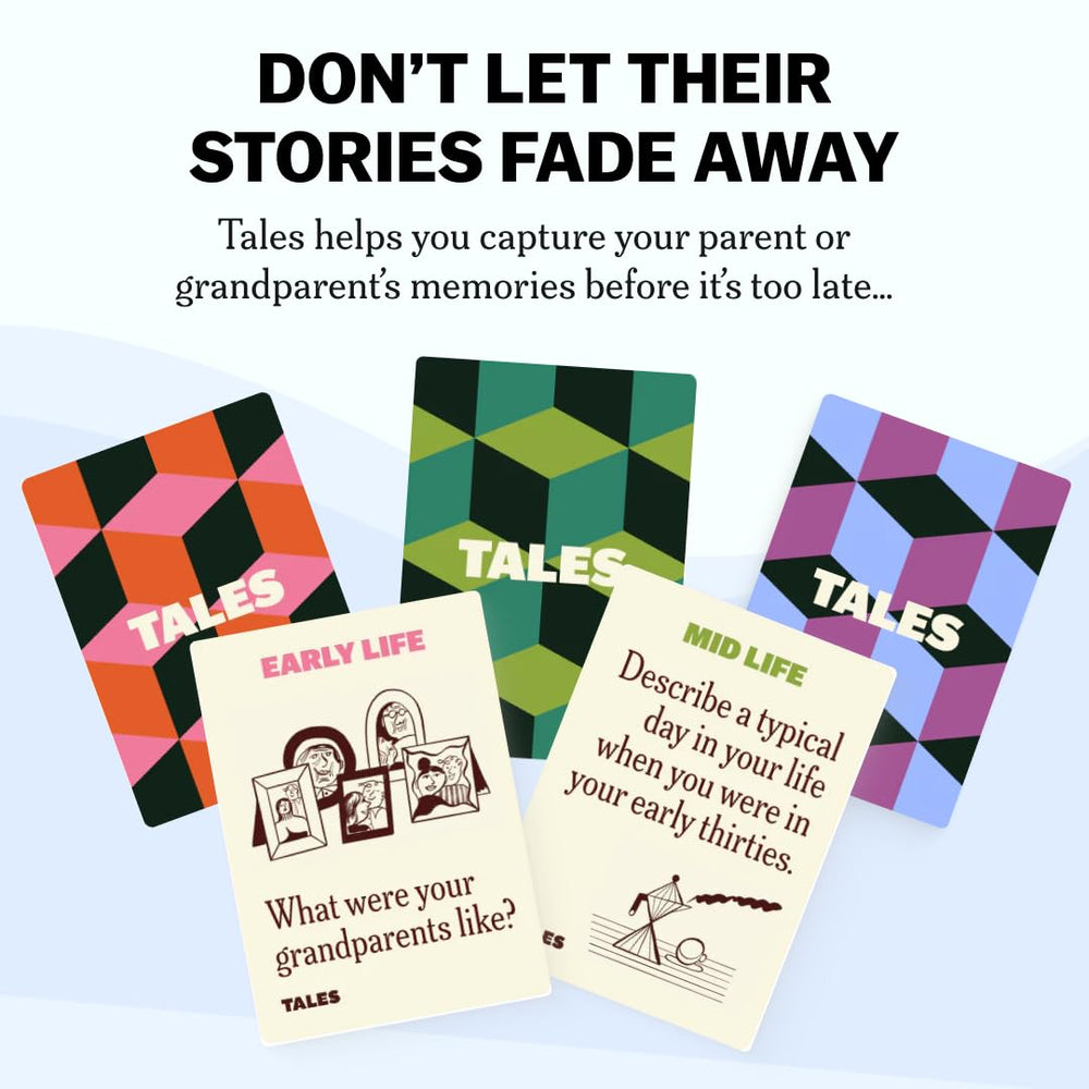 TALES instruction cards guide first-time interviewers to a smooth session.