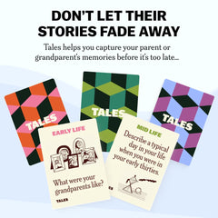 TALES instruction cards guide first-time interviewers to a smooth session.