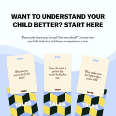 TALES Kids Edition table activity cards drive engaging dinner discussions.