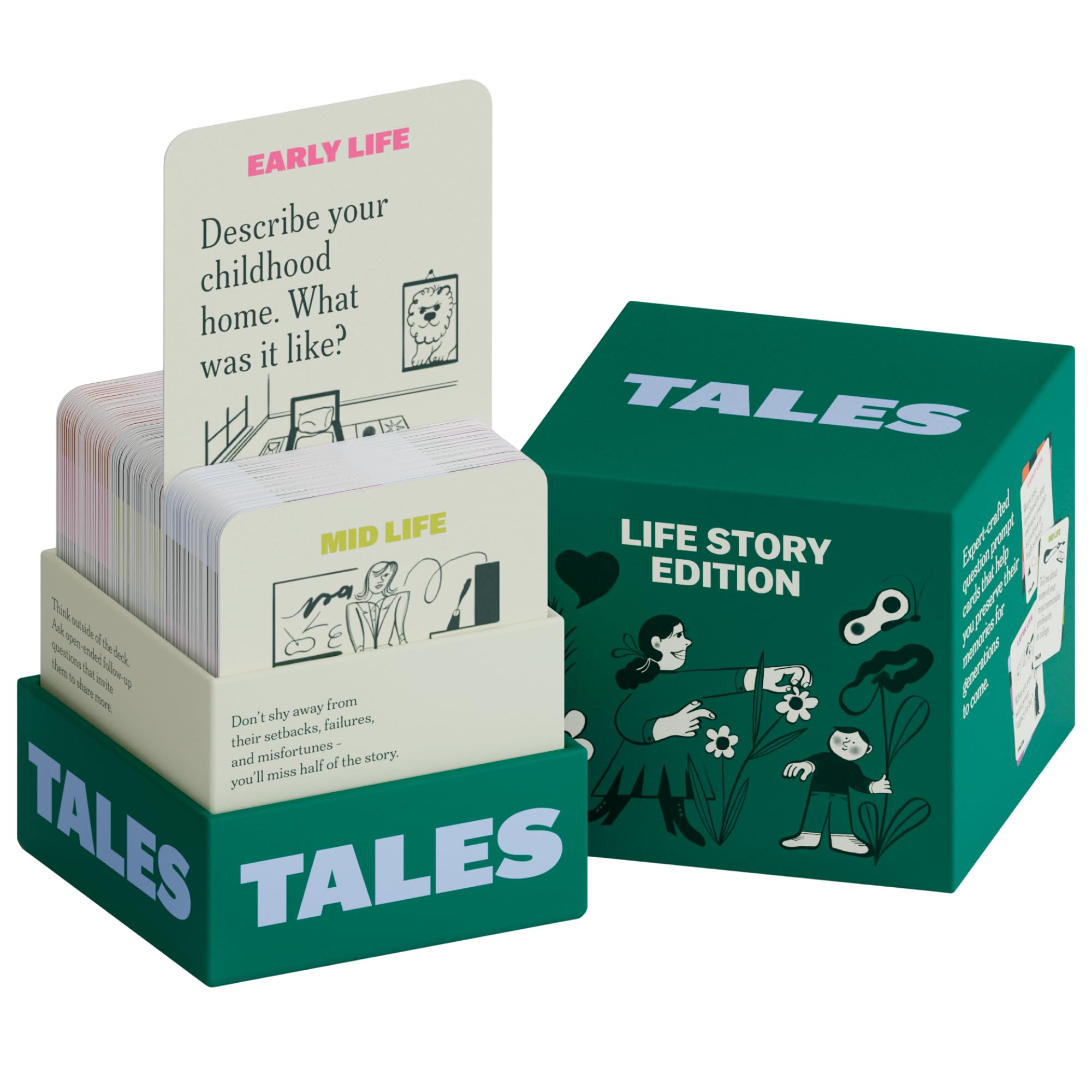 TALES Life Story Interview Kit cards deck captures family memories.