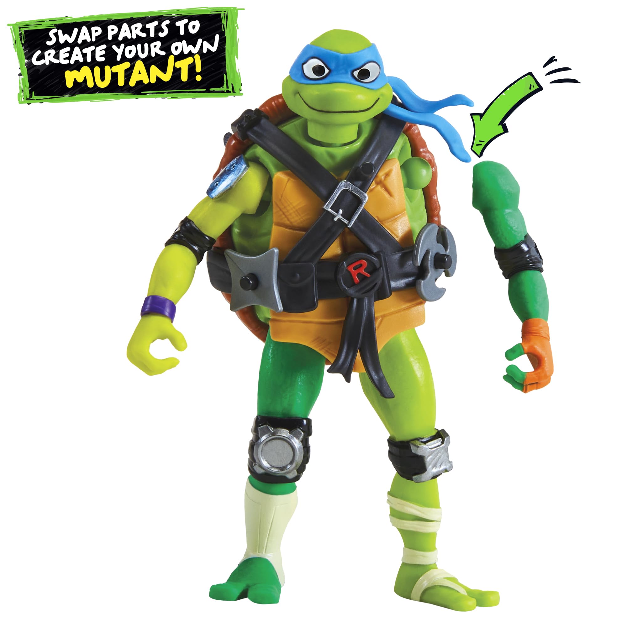 Tales of TMNT Mix N Match Raphael figure with muscle and dynamic combat pose options.