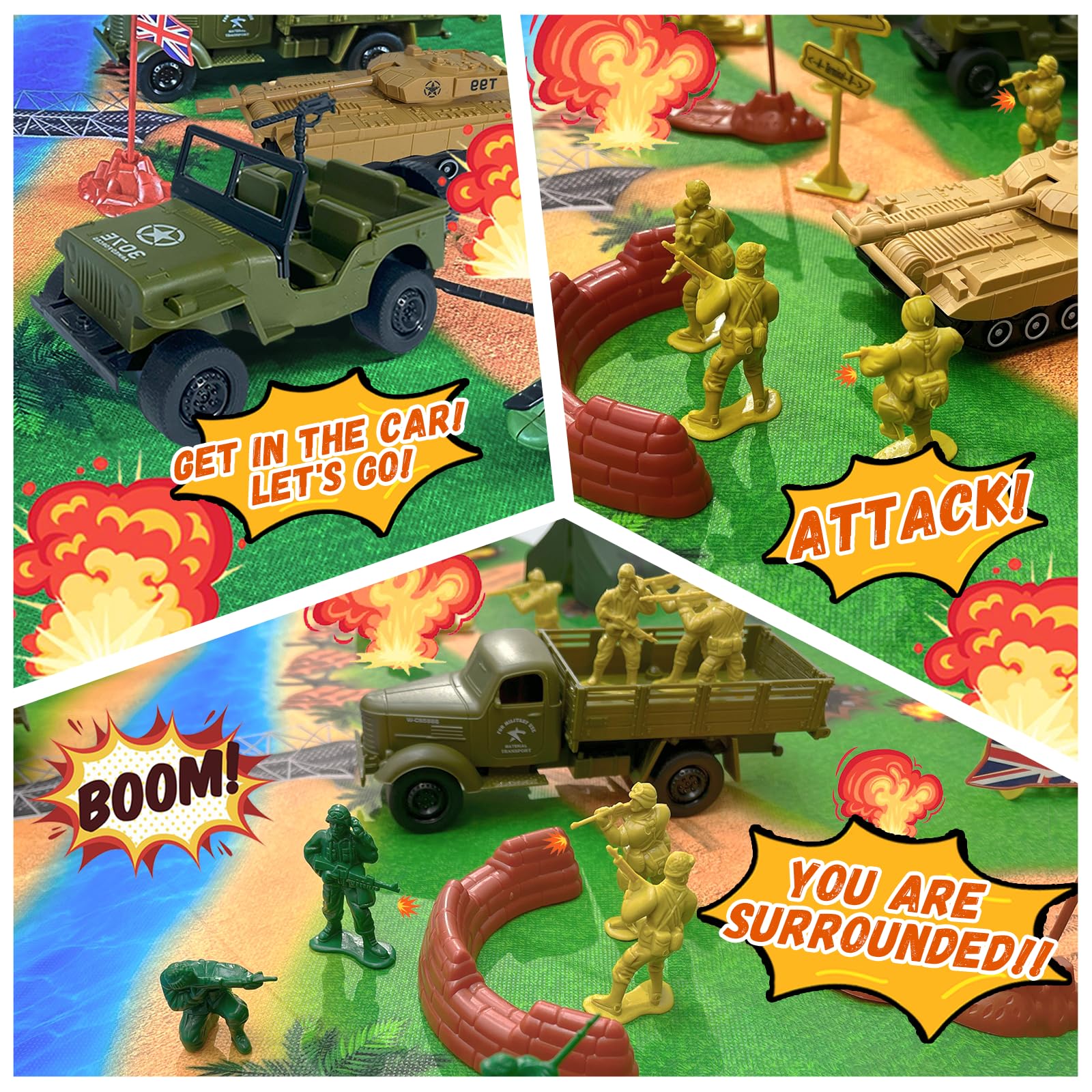 TALGIC Army Men commanders figures image for leadership roles
