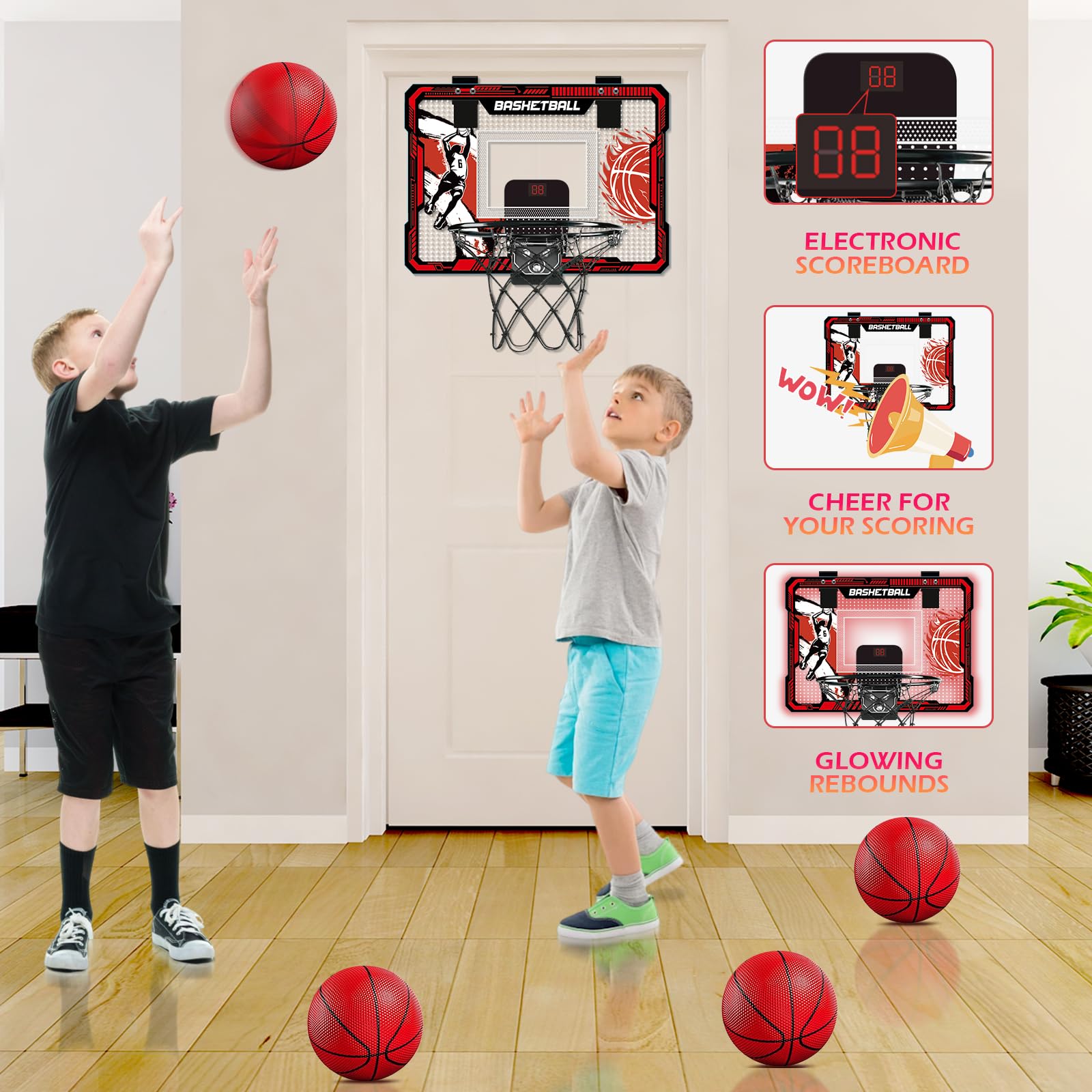 TALGIC door‑mount backboard providing sturdy support for reflective play