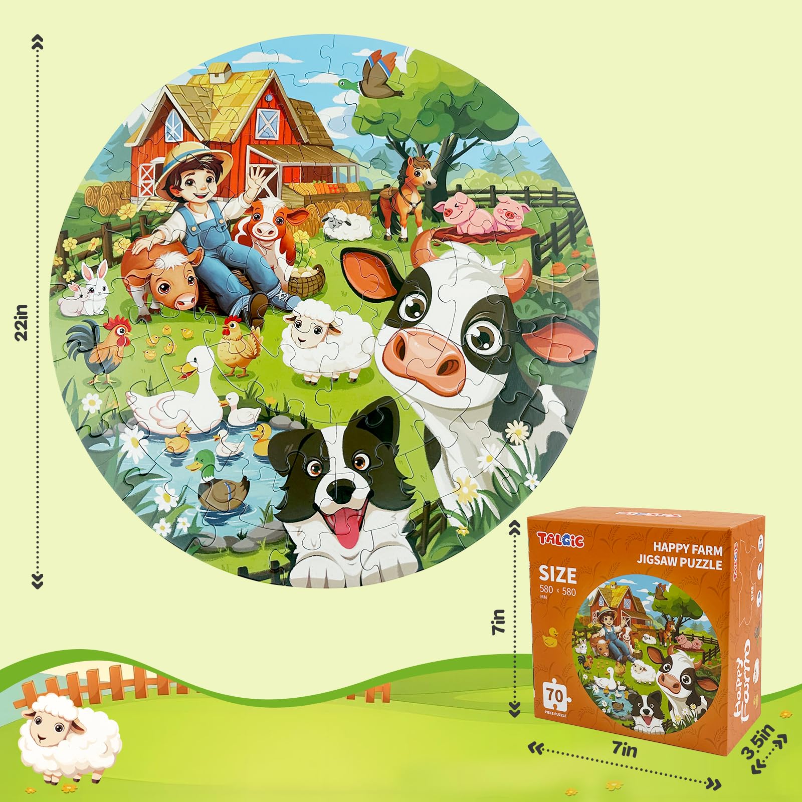 TALGIC colorful farm illustrations invite exploration and storytelling