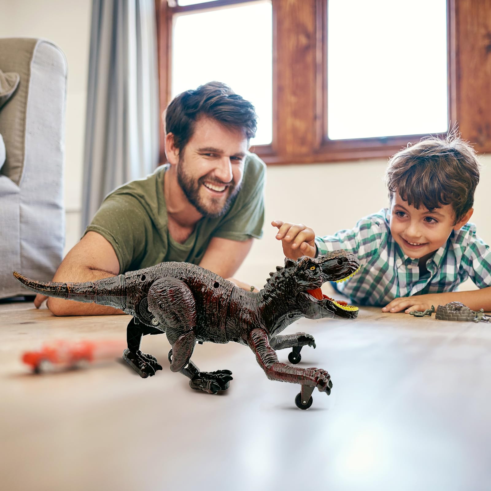 TALGIC remote-control-dinosaur-toy makes a memorable gift for young builders.