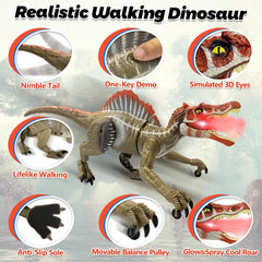 TALGIC Spinosaurus roaring action sparks dramatic pretend play.