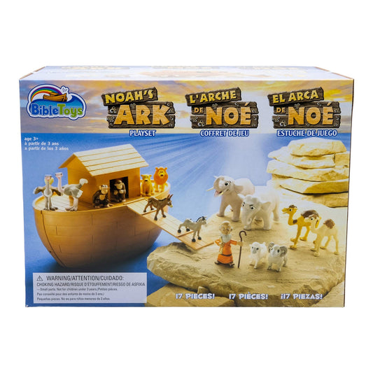 TaliCor Noah's Ark 17-piece playset with floating ark for imaginative storytelling.