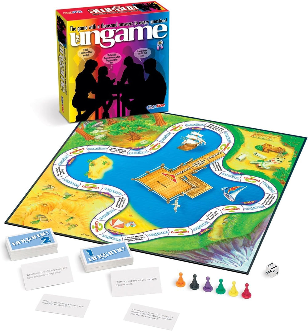 TaliCor Ungame board scene invites family conversation and connection.