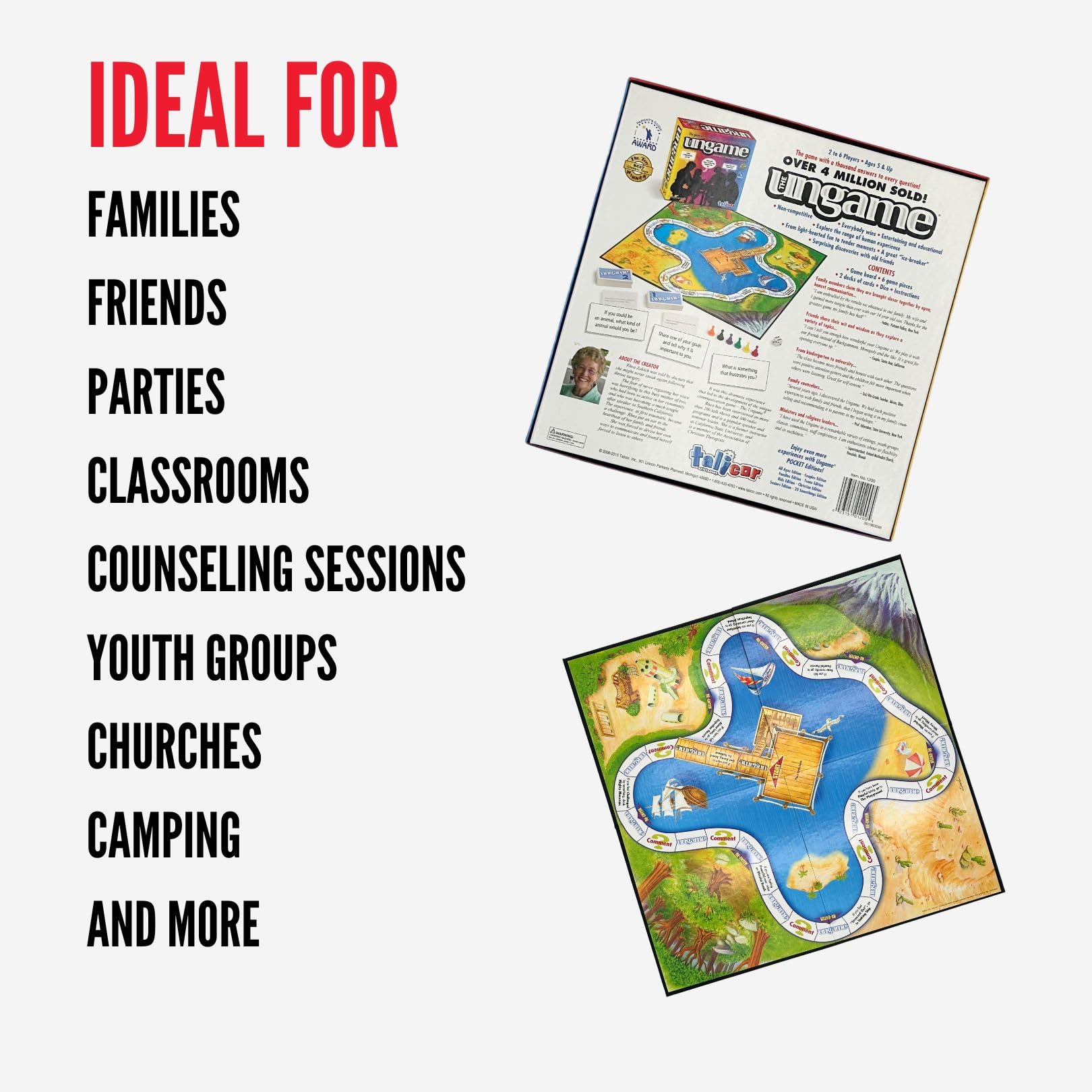 TaliCor Ungame emotion spaces on board for sharing feelings.
