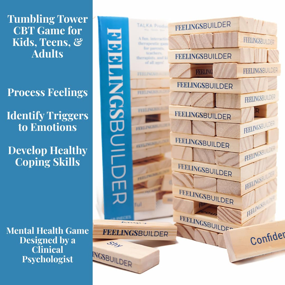 Children and teens engage with TALKA Feelings Builder during a therapy activity.