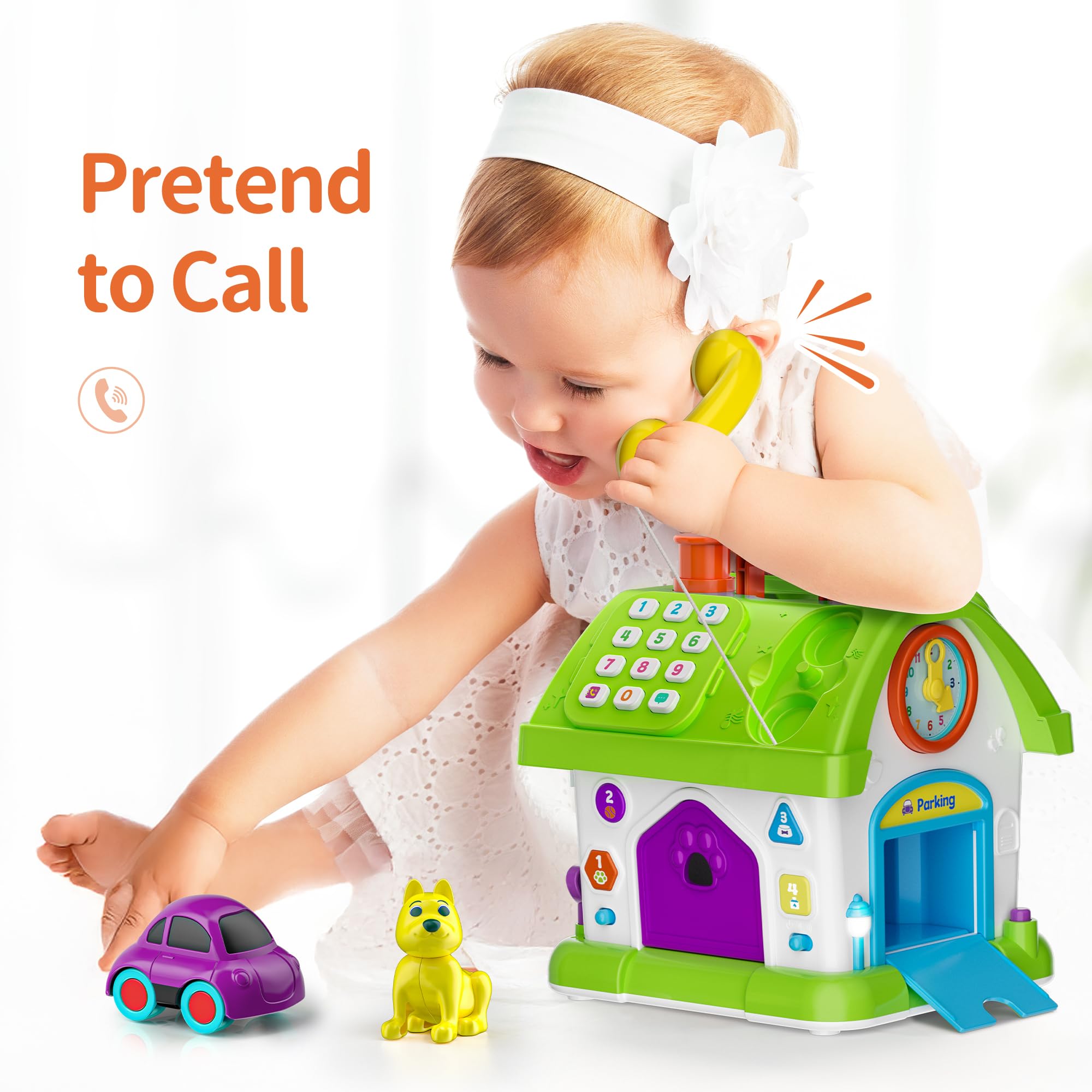 Talkfun Montessori toy bilingual mode supports early English and Spanish learning.
