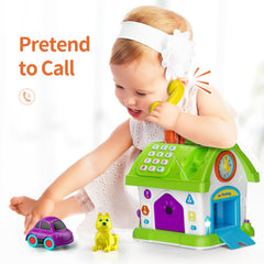 Talkfun Montessori toy bilingual mode supports early English and Spanish learning.
