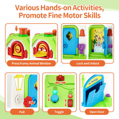 Talkfun Montessori toy music and lights enhances sensory exploration for toddlers.