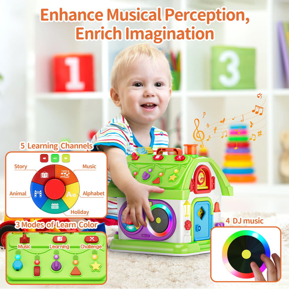 Talkfun Montessori toy telephone promotes cause-and-effect learning through pretend play.
