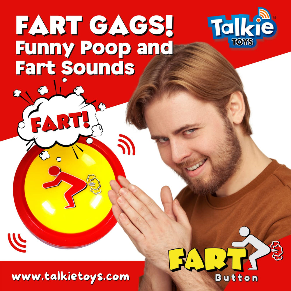 Talkie Toys Fart Button ideal for dorms, parties, and gift moments.