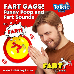 Talkie Toys Fart Button ideal for dorms, parties, and gift moments.