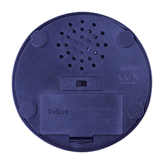 Talkie Toys Hell No Button, battery compartment accessible for quick setup.