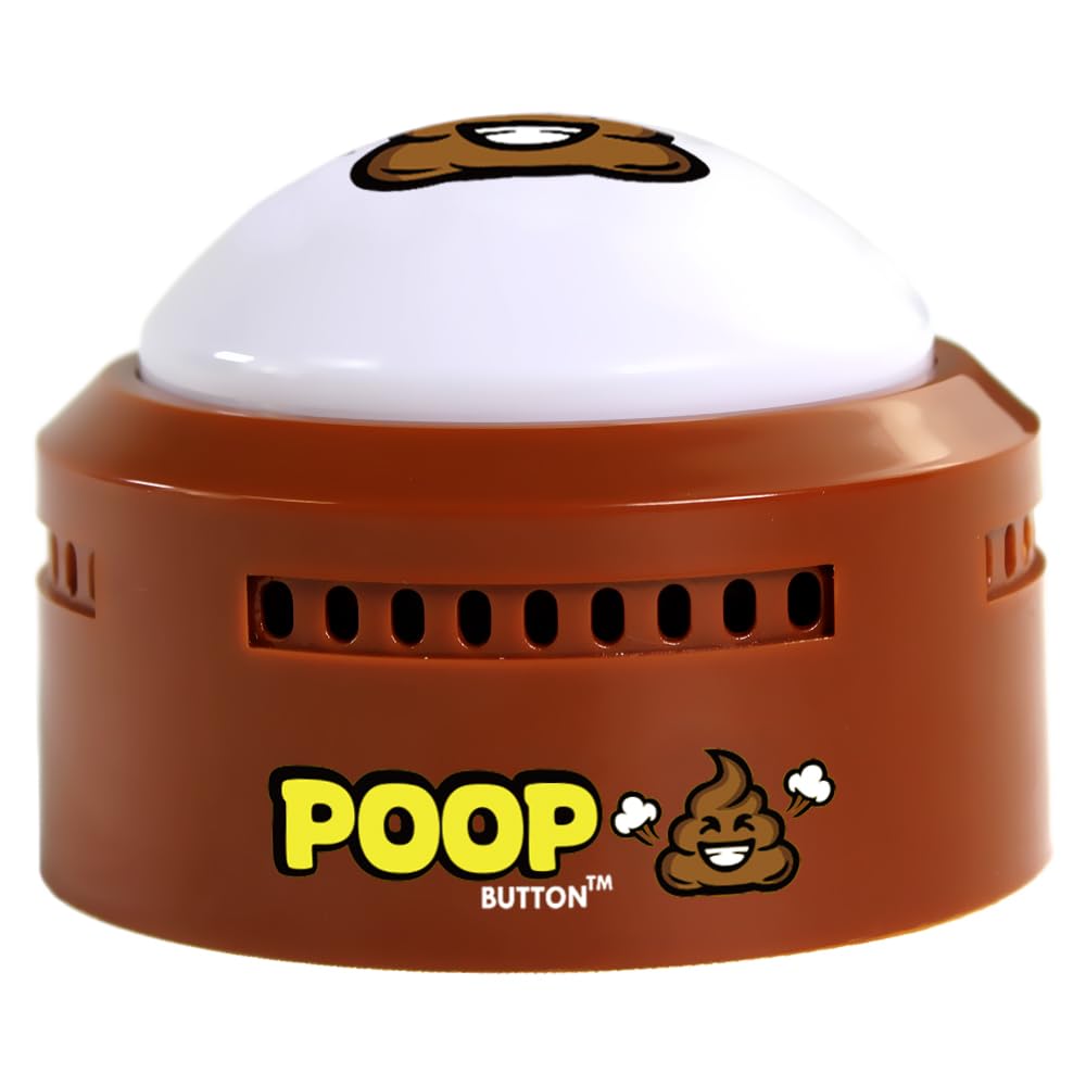 Talkie Toys Poop Button used with dogs for a humorous training aid