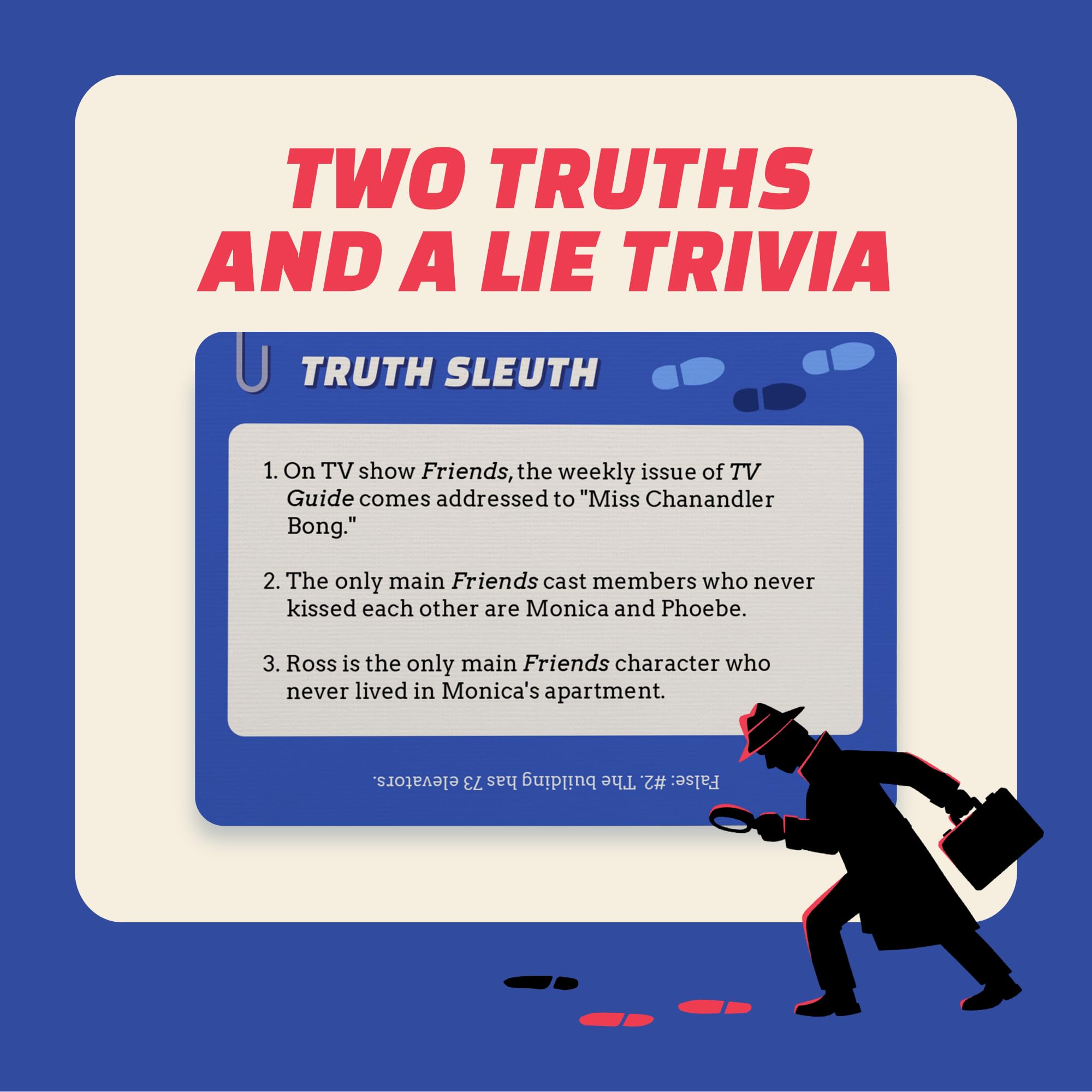 Talking Hearts Truth Sleuth game box shown with friends for a fast-paced guessing showdown.
