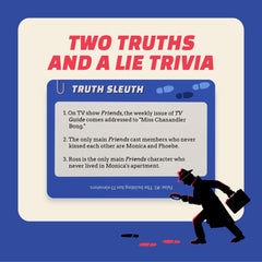 Talking Hearts Truth Sleuth game box shown with friends for a fast-paced guessing showdown.