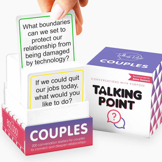 Talking Point Cards 200 prompts for couples spark meaningful date-night conversations.