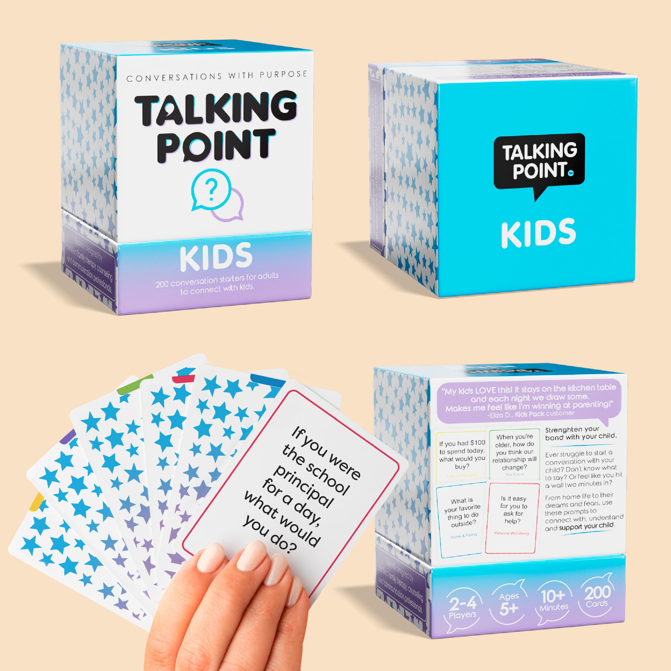 Talking Point Cards durable-finish-deck stays clean during everyday use.