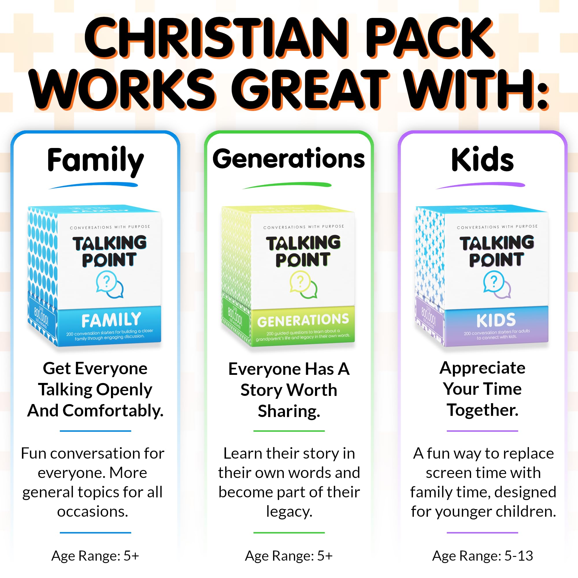 Talking Point Cards Easter gift idea sparks thoughtful dialogue and family bonding.