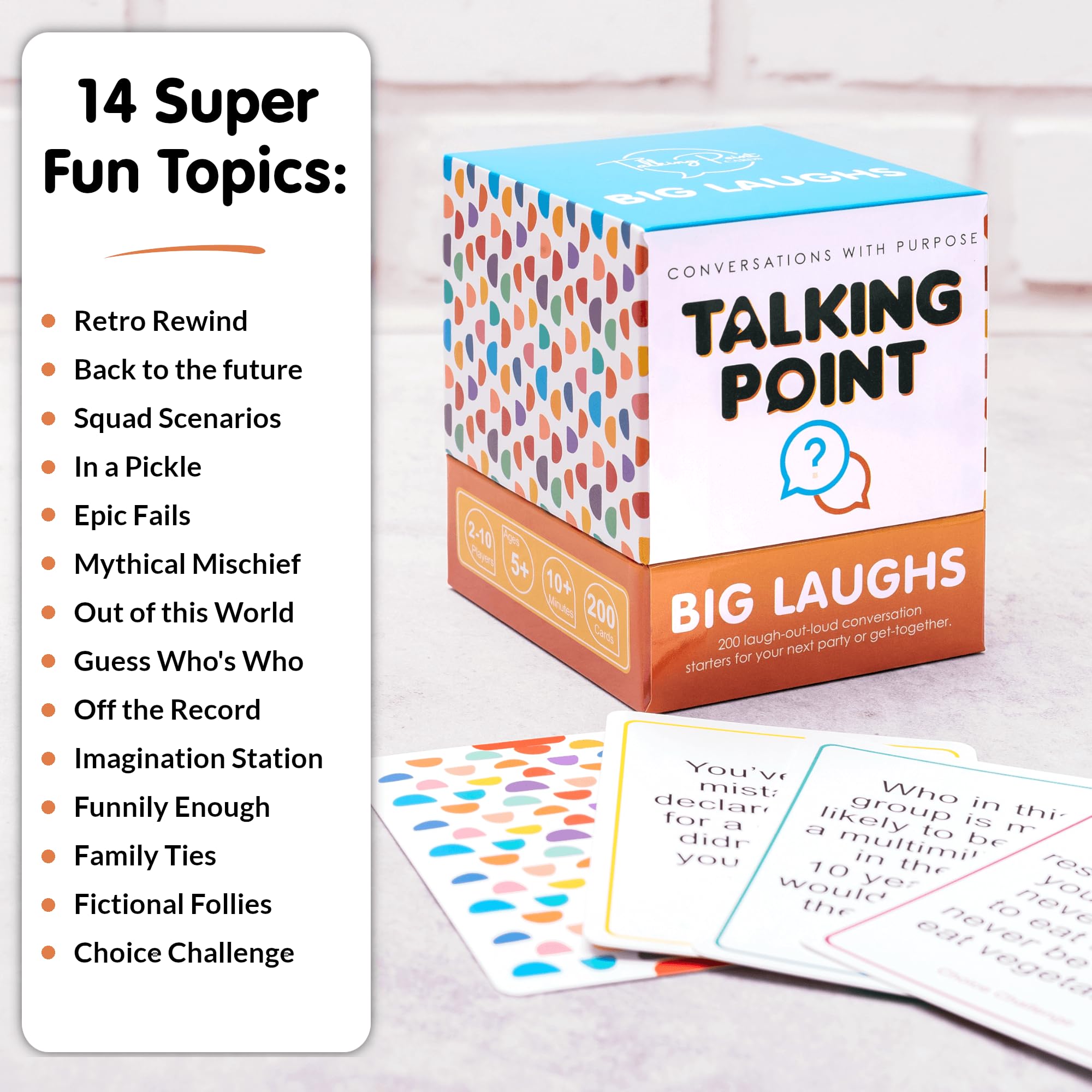 Talking Point Cards family-fun-card-4 perfect for car trips and campfires.