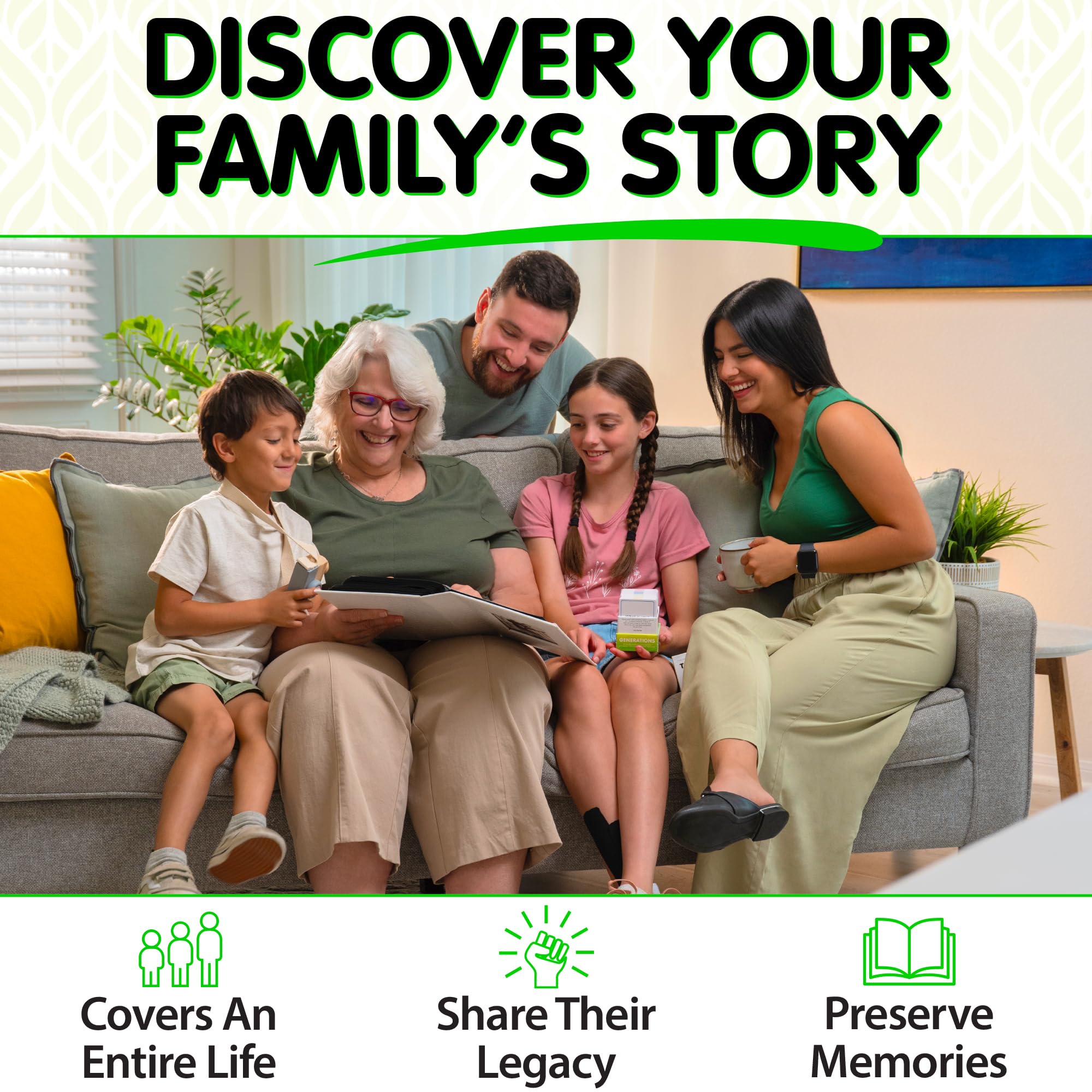 Talking Point Cards Generations Edition during a family dinner session fostering storytelling and connection.