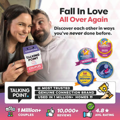 Talking Point Cards prompts for connection help couples listen and understand better.