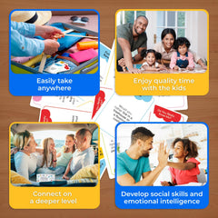 TalkWise color-coded topics chart helps organize varied family talks easily.