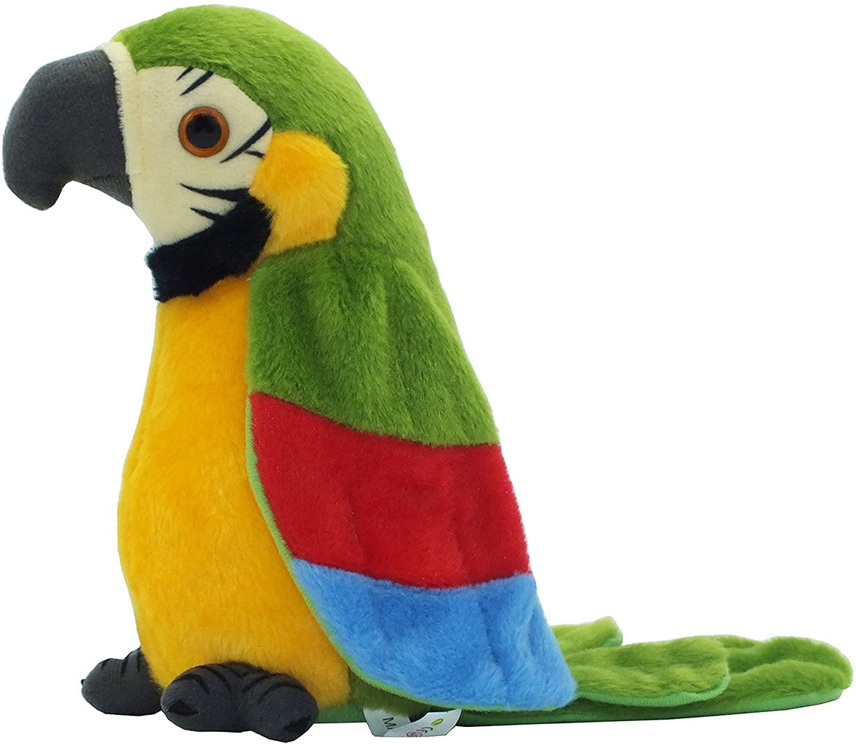 Talyrui talking parrot plush toy repeats your voice for interactive fun.