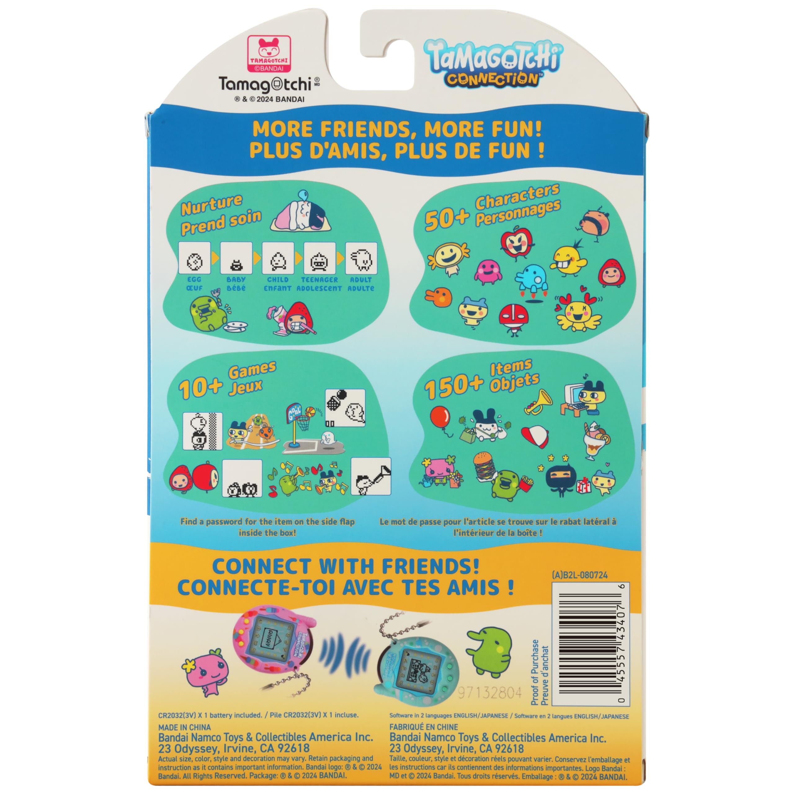 Tamagotchi Neon Stars connect with friends for shared play and gifts