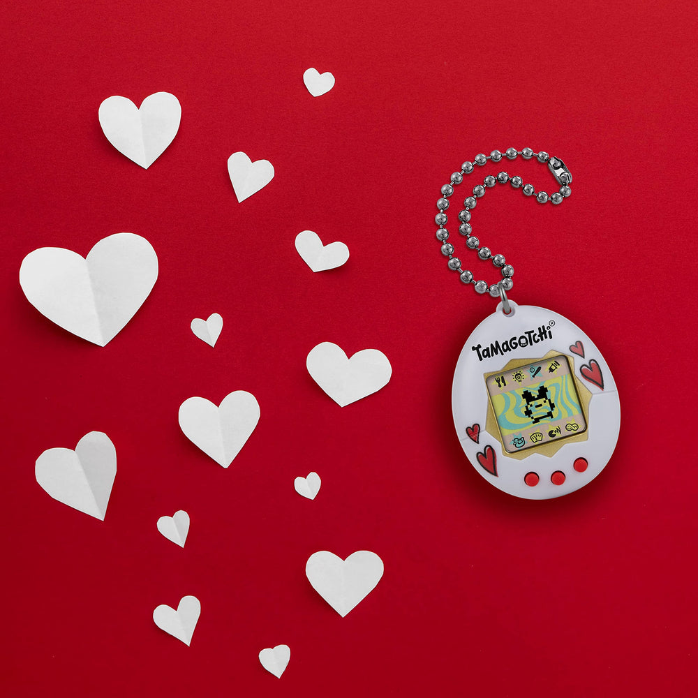 Tamagotchi Original Hearts battery included for immediate portable play.