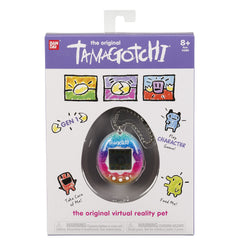 Tamagotchi Original Rainbow bag clip keeps your digital pet with you.