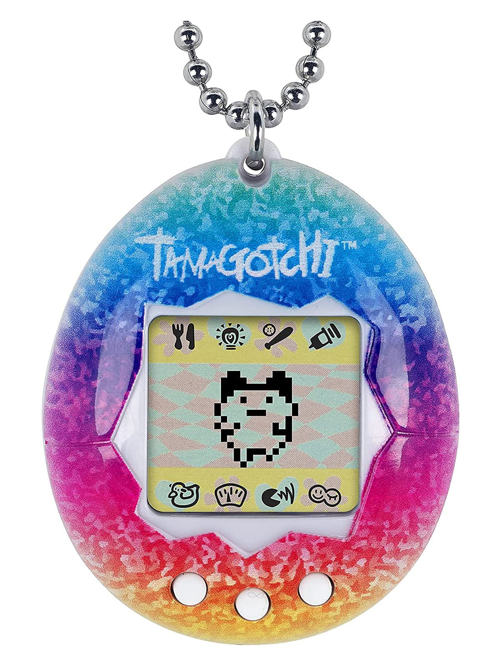 Tamagotchi Original Rainbow display for portable nostalgia and tactile play.