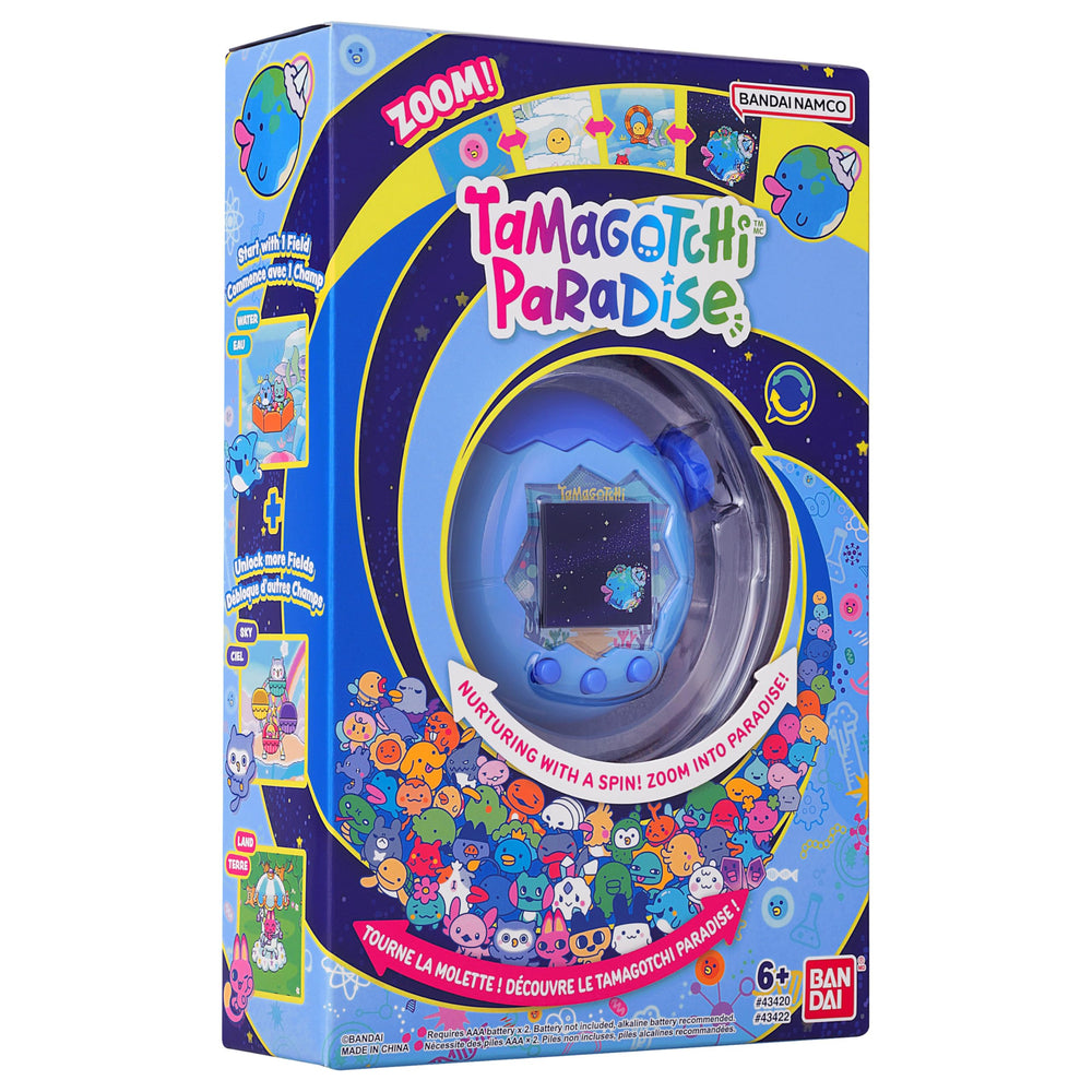 Tamagotchi Paradise Blue Water field visuals: Water area and blue shell