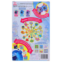 Tamagotchi Paradise Blue Water theme menu showing the nine languages