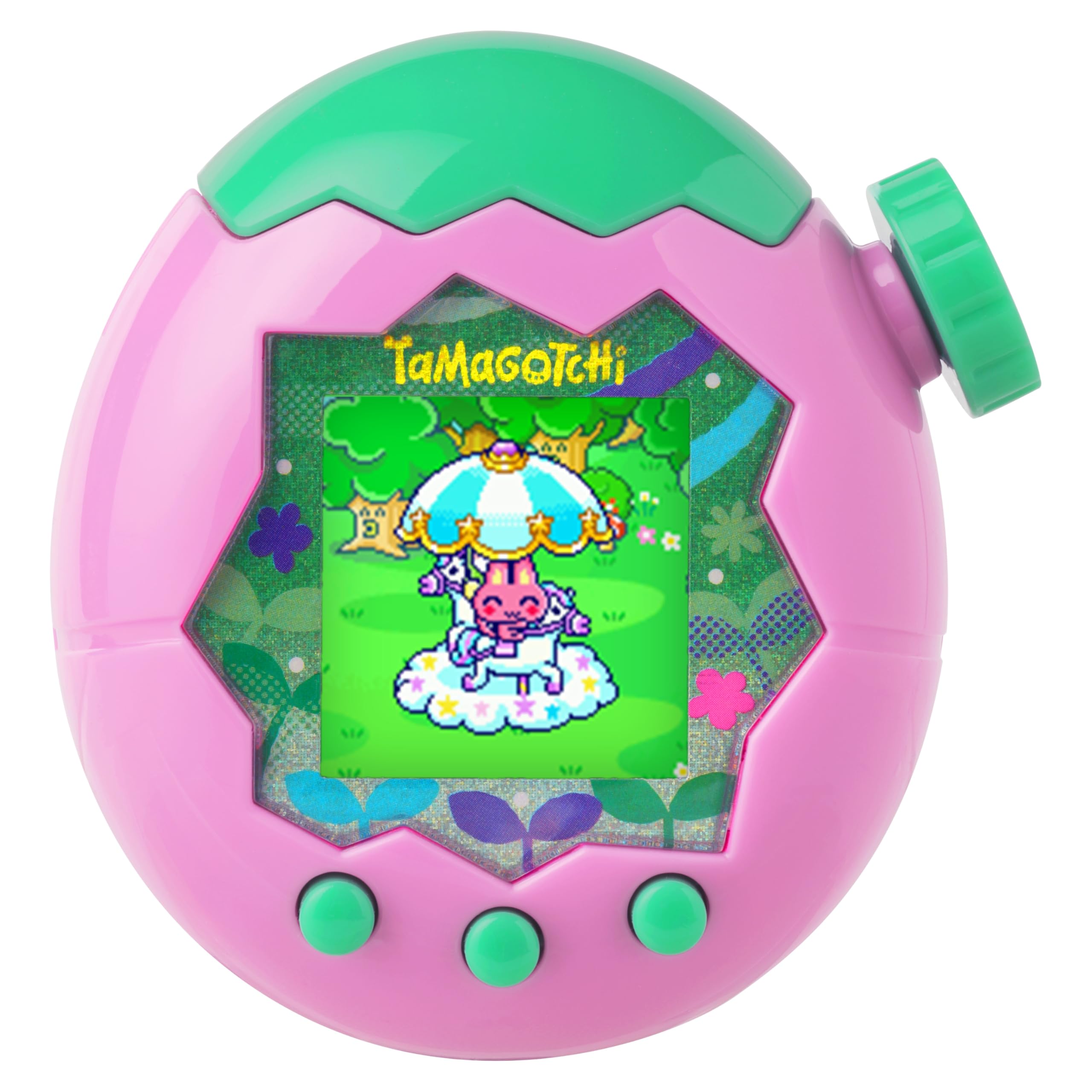 Tamagotchi Paradise New Tamagotchi Planet exploration appears in gameplay visuals.