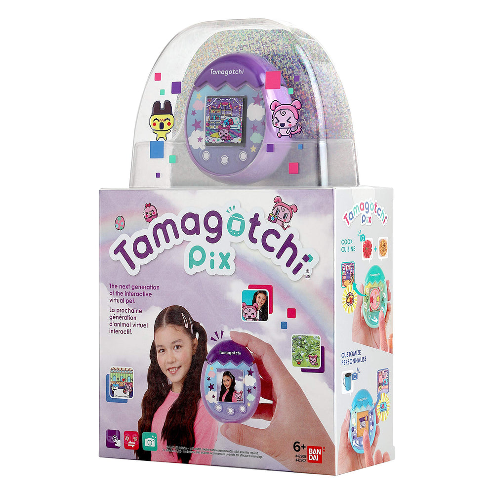 Tamagotchi Pix Sky character development and profession exploration