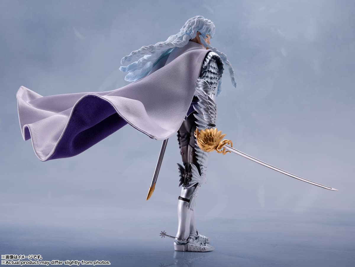 Tamashii Nations Griffith visor hinged for expressive poses