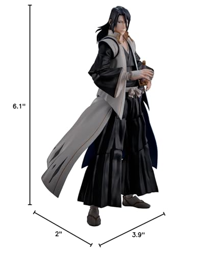 Tamashii Nations Byakuya Kuchiki figure diorama-ready for scene-building.