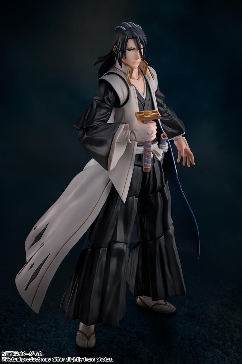 Tamashii Nations Byakuya Kuchiki figure Zanpakuto Senbonzakura sword detail.