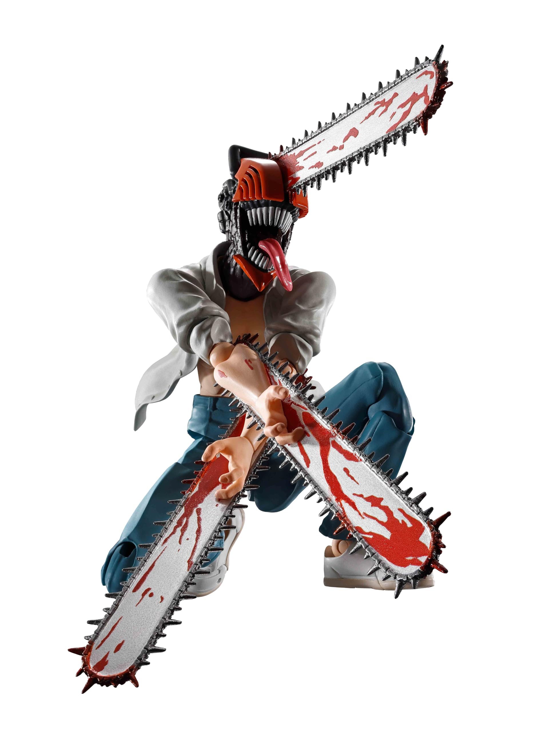 TAMASHII NATIONS Chainsaw Man Reze Arc figure head close-up for detailed display
