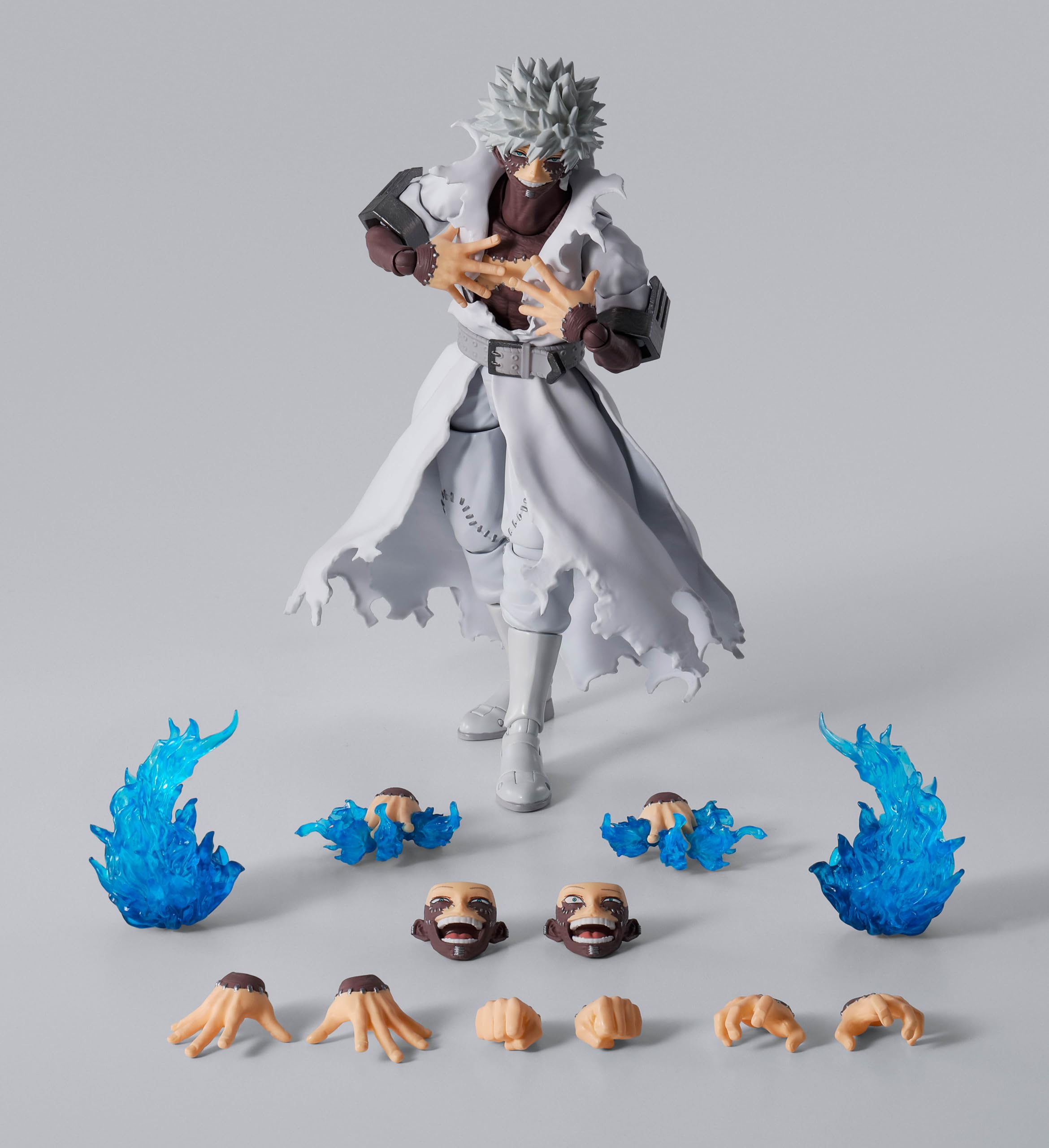 Tamashii Nations Dabi S.H.Figuarts interchangeable faces for varied moods