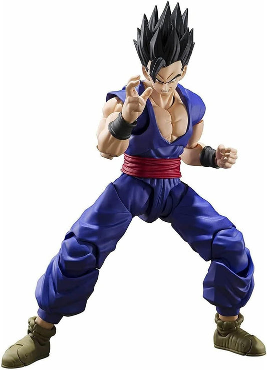 TAMASHII NATIONS Dragon Ball Super Ultimate Gohan front view shows poseable design